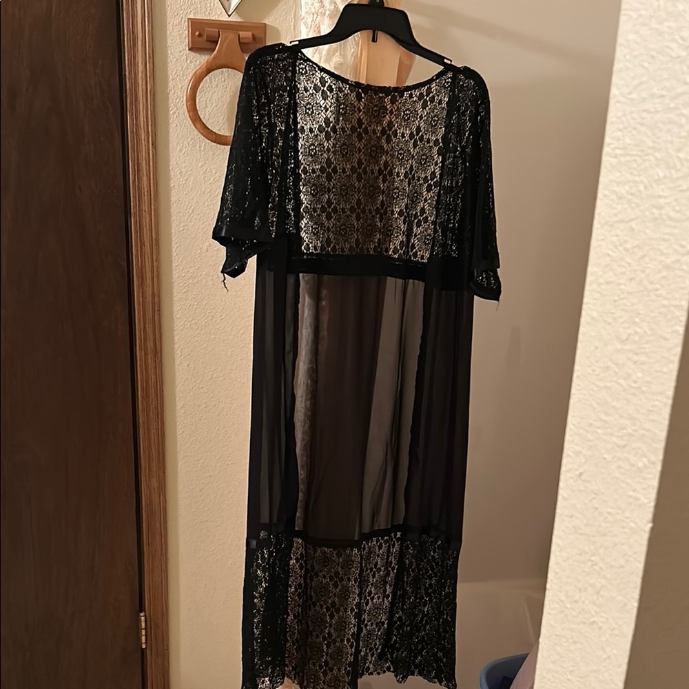 Black Lace Sheer coverup